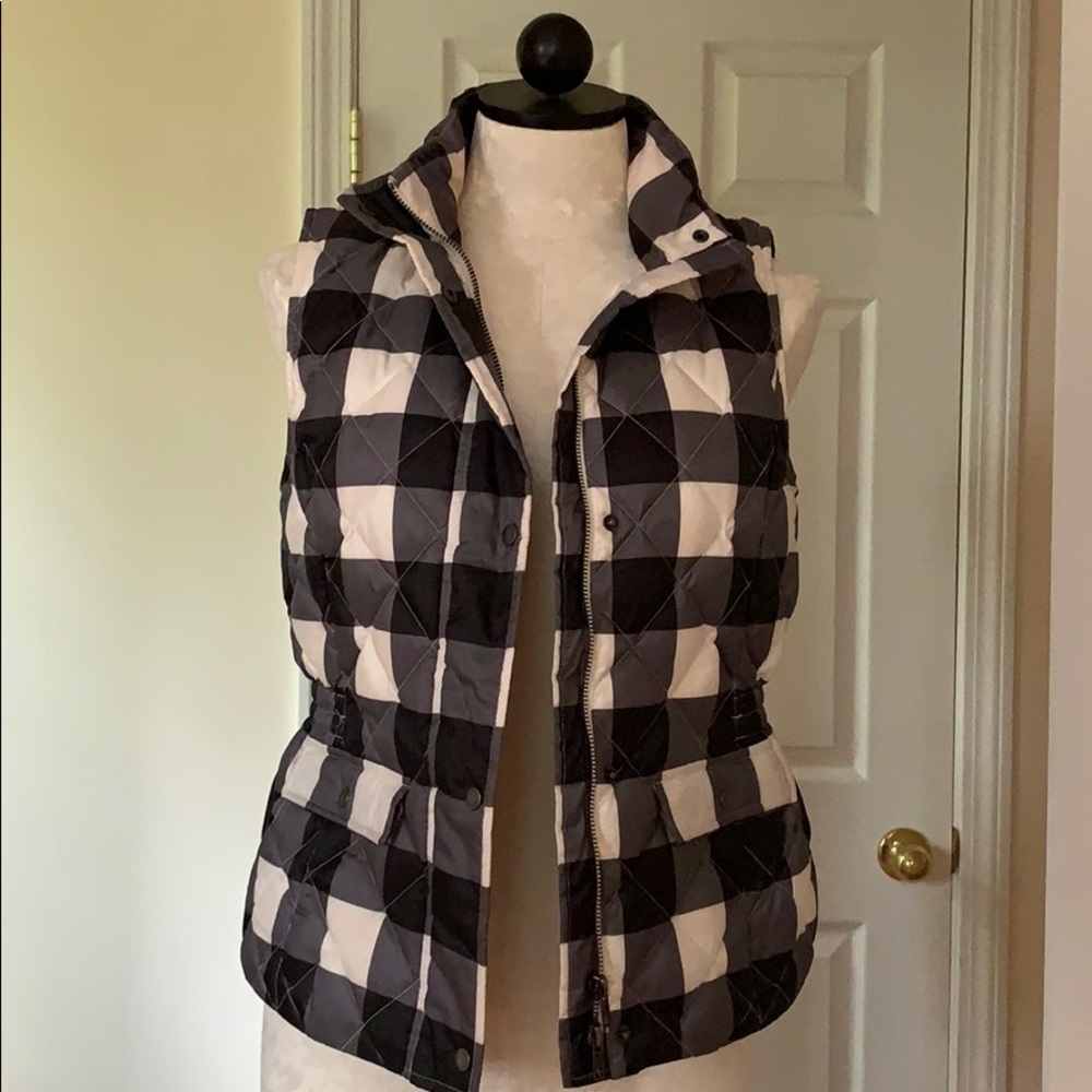 Talbots Buffalo Plaid Puffer Vest